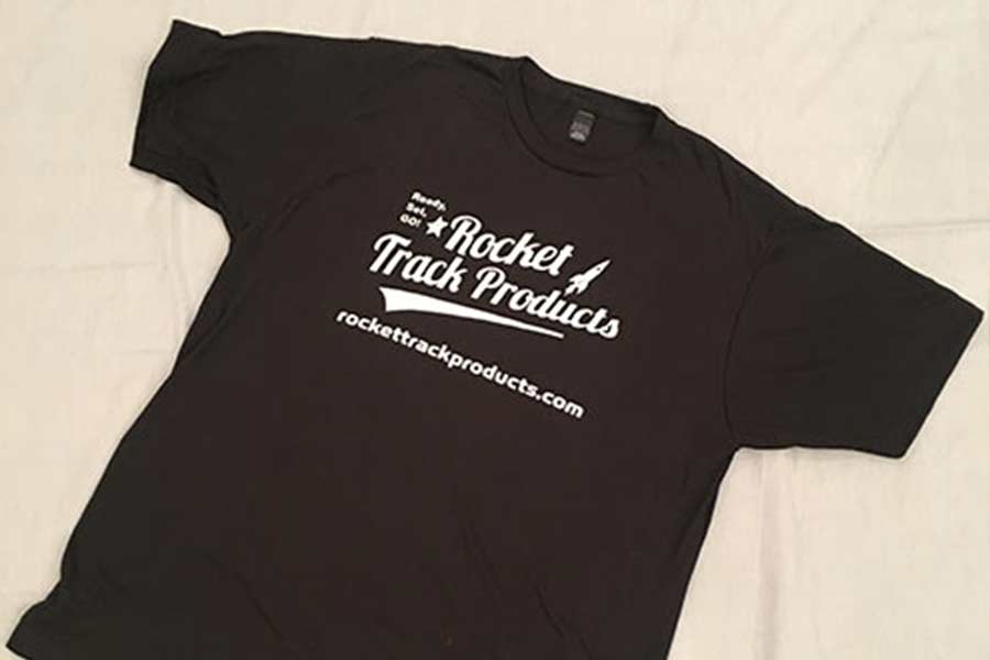 Rocket Track Glue Front & Back Logo T Shirt